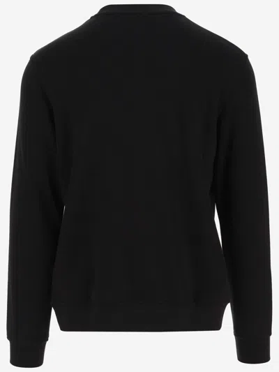 Shop Karl Lagerfeld Cotton Blend Sweatshirt With Logo In Black