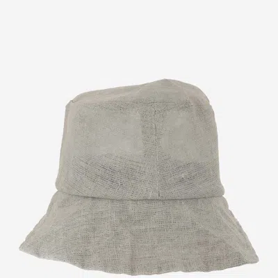 Shop Reinhard Plank Linen Bucket Hat In Grey