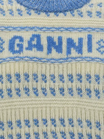 Shop Ganni Sweater In Multicolour