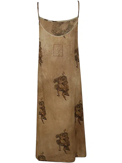 Shop Uma Wang Strapped Anaya Dress In Brown