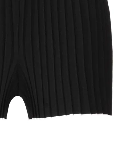 Shop Jacquemus Pleated Mini Shorts In Black