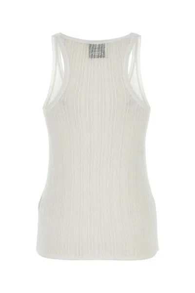 Shop Isabel Marant White Viscose Blend Dorsia Tank Top