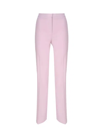 Shop Pinko Stretch Flare Pants In Pink