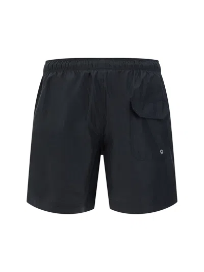Shop Palm Angels Swimshorts In Nero