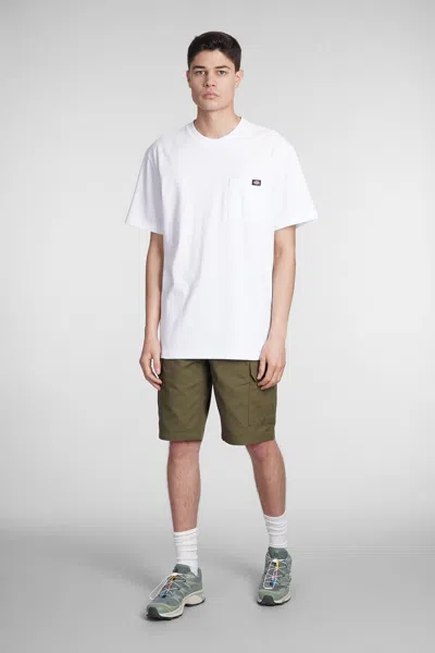 Shop Dickies Shorts In Green Cotton In Verde