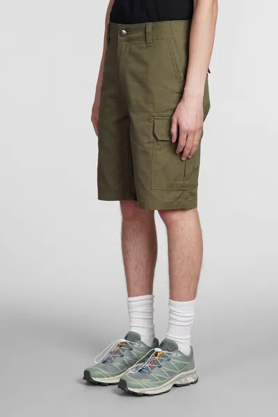 Shop Dickies Shorts In Green Cotton In Verde