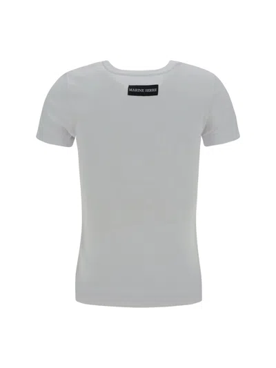Shop Marine Serre T-shirt In White