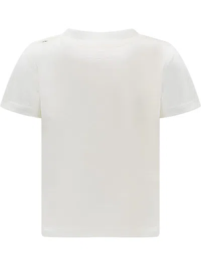 Shop Stella Mccartney Be Happy T-shirts In Bianco