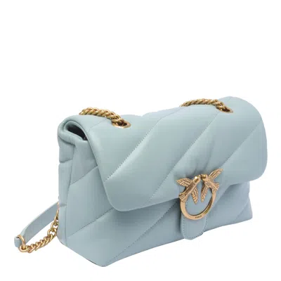 Shop Pinko Love Puff Classic Crossbody Bag In Q Light Blue
