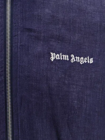 Shop Palm Angels Jacket In Blu