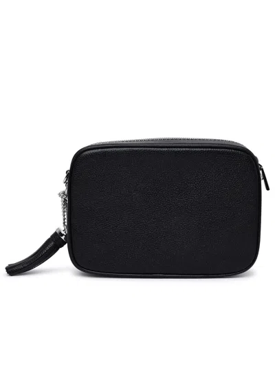 Shop Michael Kors Black Leather Ginny Cross-body Bag