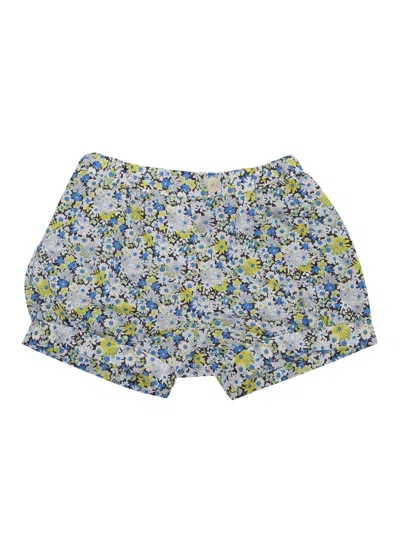 Shop Bonpoint Floreal Shorts In Blue