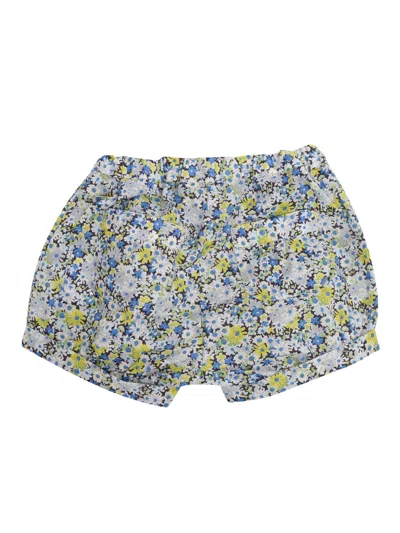 Shop Bonpoint Floreal Shorts In Blue