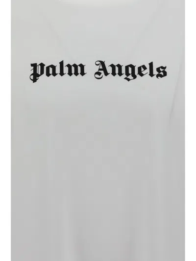 Shop Palm Angels T-shirt In Bianco