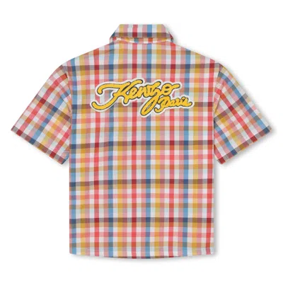 Shop Kenzo Camicia Con Ricamo In Multicolore