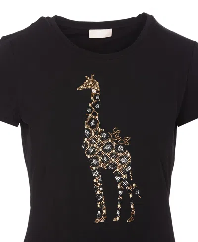 Shop Liu •jo Moda T-shirt In Nero
