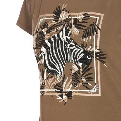 Shop Liu •jo Moda T-shirt In Beige