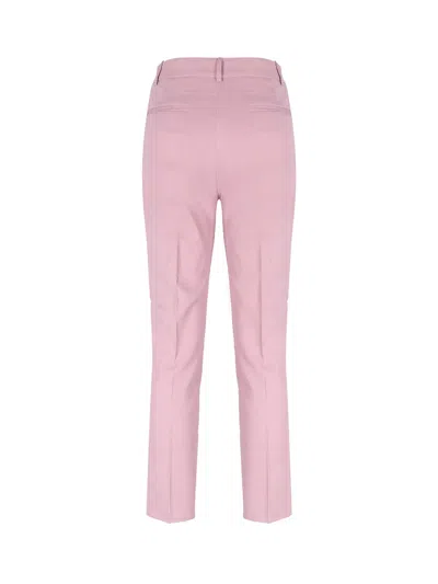 Shop Pinko Cigarette-fit Pants Cloth Stitch In Pink