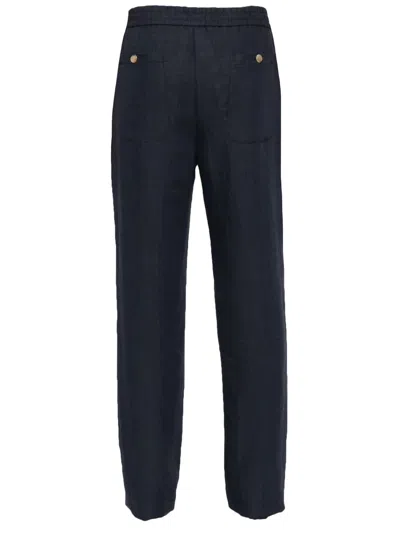 Shop Etro Trousers Blue In Blu Navy