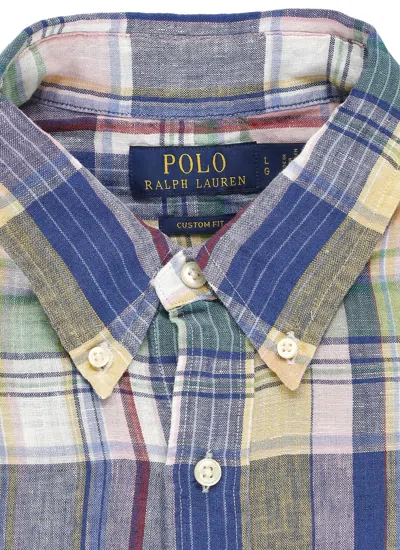 Shop Polo Ralph Lauren Pony Linen Shirt In Multicolor