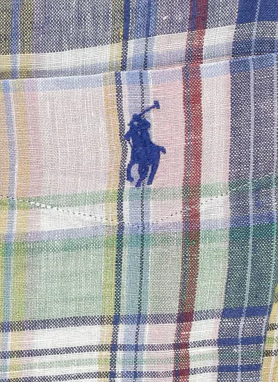 Shop Polo Ralph Lauren Pony Linen Shirt In Multicolor