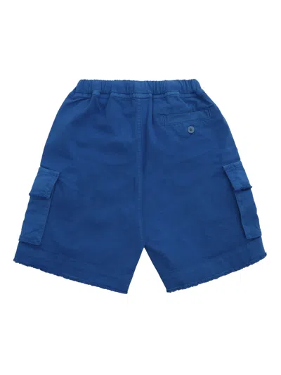 Shop Il Gufo Blue Bermuda With Pockets