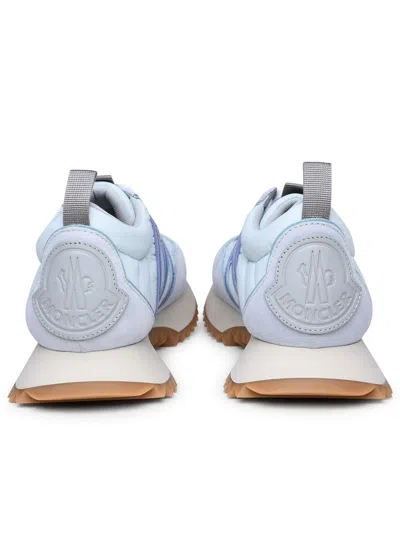 Shop Moncler Pacey Sneakers In Light Blue Polyamide