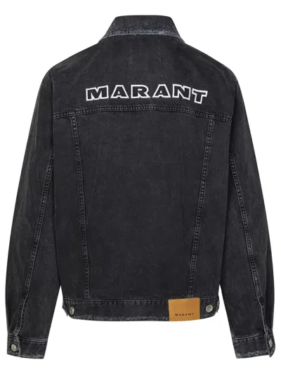 Shop Isabel Marant Jango Black Cotton Jacket