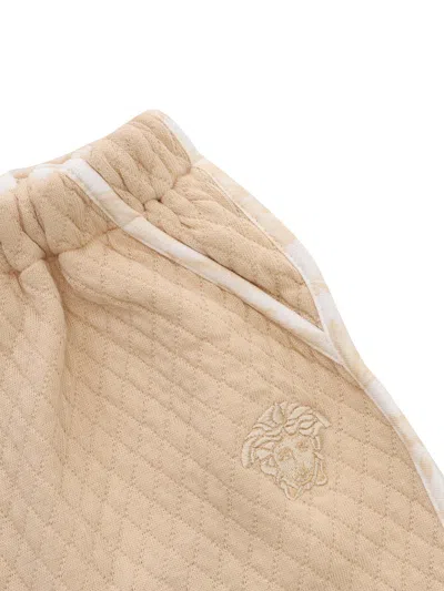 Shop Versace Beige Jogging Trousers