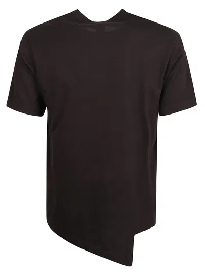 Shop Lacoste Asymmetric Logo Patch T-shirt In Nero