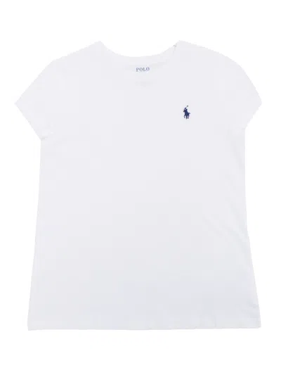 Shop Polo Ralph Lauren White T-shirt With Logo