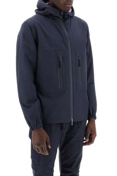 Shop Herno Zip-up Long-sleeved Jacket In Blu