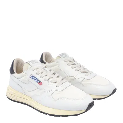 Shop Autry Reelwind Sneakers In White/white