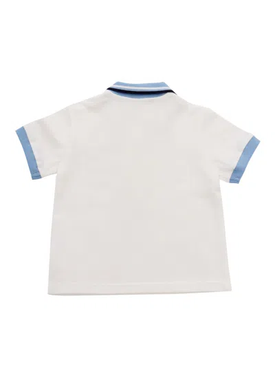 Shop Versace Polo Piquet T-shirt In White
