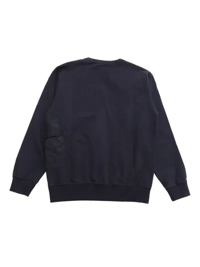 Shop C.p. Company Undersixteen Black Sweater In Blue