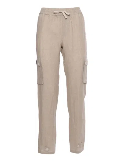 Shop Dolce & Gabbana D&g Linen Trousers In Beige
