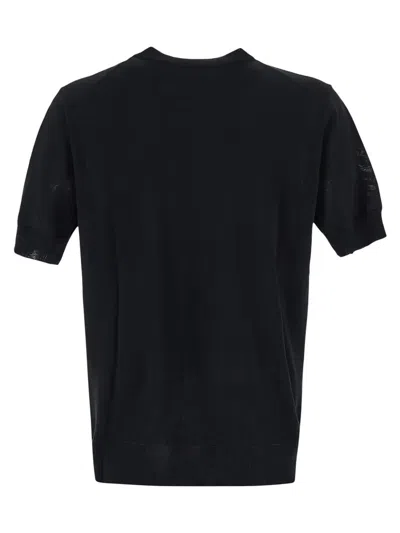 Shop Pt01 Rib Trim Plain Knit T-shirt