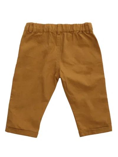 Shop Moschino Brown Trousers With Logo