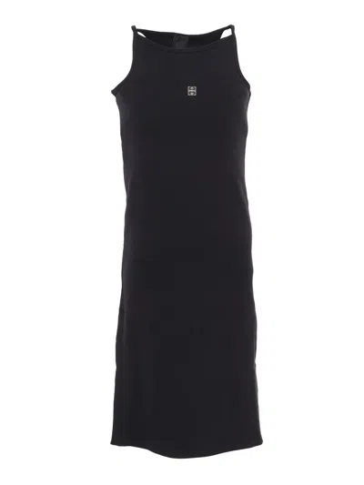 Shop Givenchy Black Dress With Logo