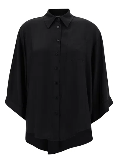 Shop Federica Tosi Oversize Shirt In Black