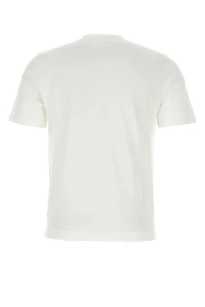 Shop Fedeli White Cotton T-shirt