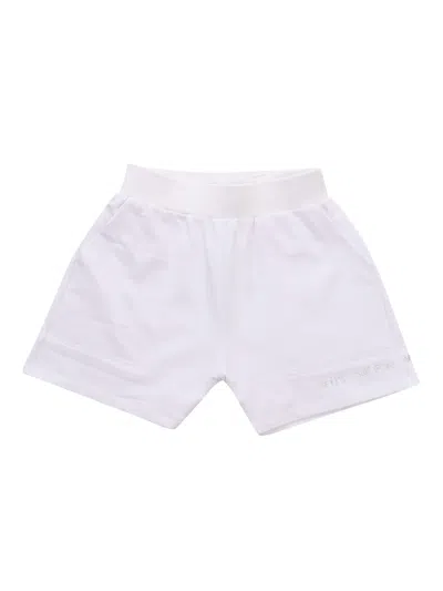 Shop Monnalisa White Fleece Shorts