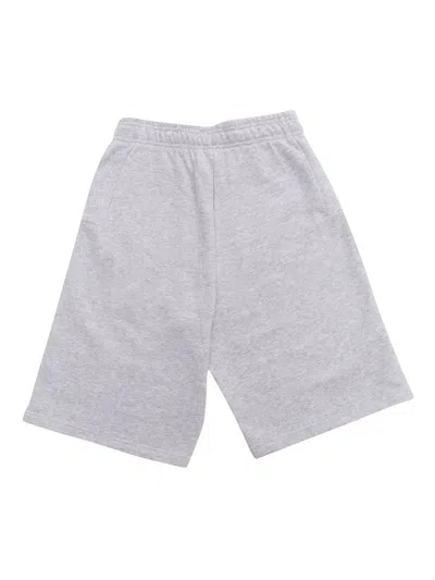 Shop Hugo Boss Gray Shorts With Logo In Grey