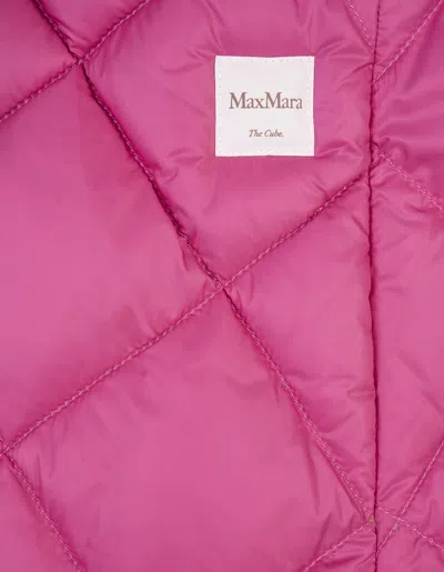 Shop Max Mara The Cube Pink Gsoft Gilet In Fuchsia