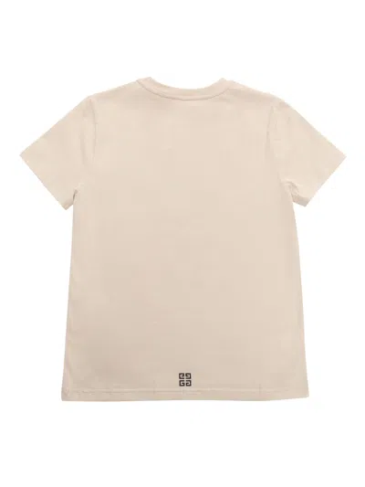 Shop Givenchy Beige T-shirt With Logo In Cream