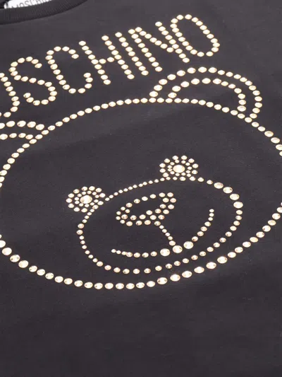 Shop Moschino Maxi T-shirt With Studs In Black