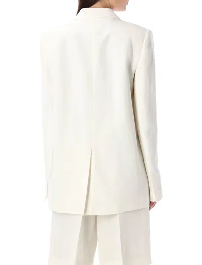 Shop Fabiana Filippi Blazer In Bianco