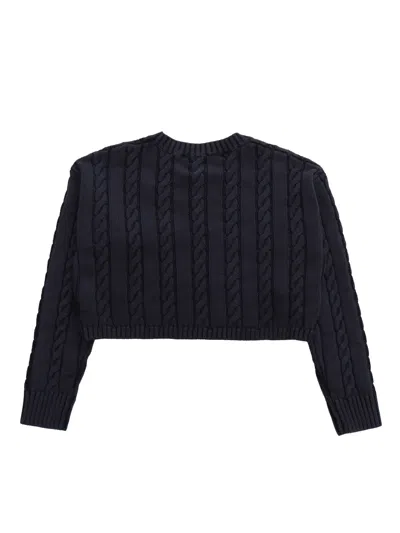 Shop Aspesi Blue Tricot Sweater