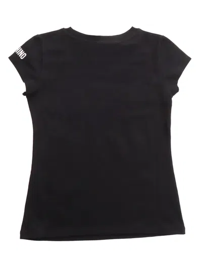 Shop Moschino Black T-shirt With Logo