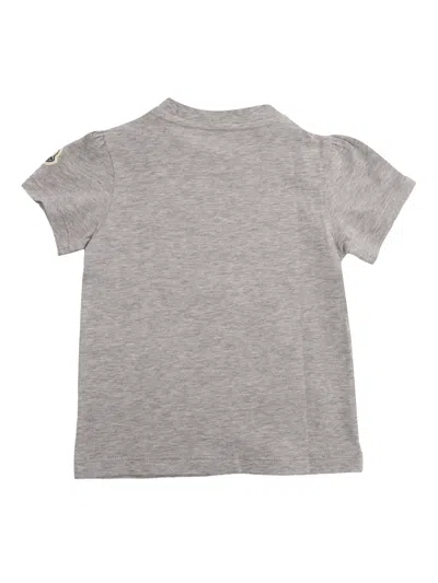 Shop Moncler Grey T-shirt With Logo